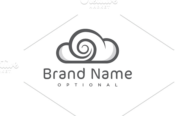 Cloud Vortex Logo in Logo Templates - product preview 2