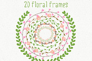 20 floral frames