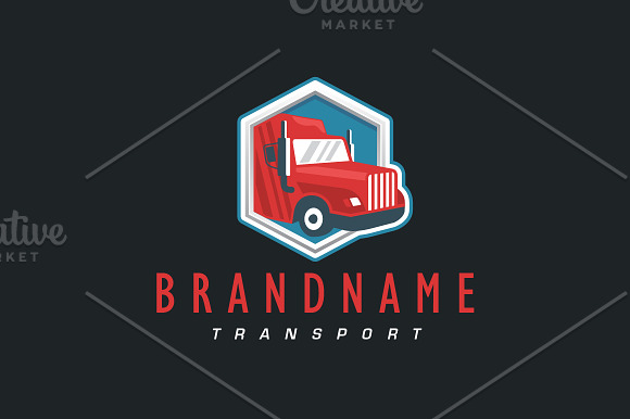 Shipping Truck Logo in Logo Templates - product preview 1