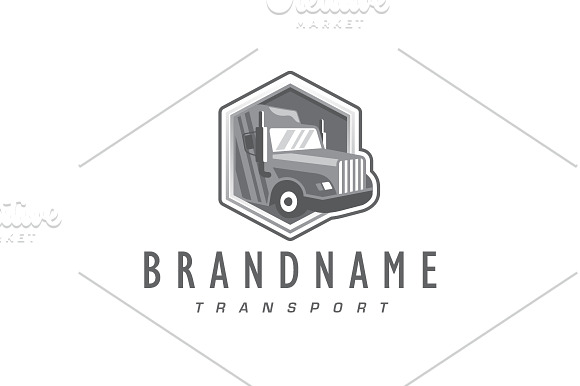 Shipping Truck Logo in Logo Templates - product preview 2