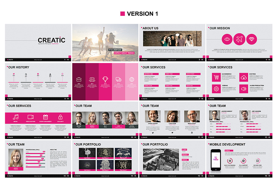 Creatic - Swiss Powerpoint Template in PowerPoint Templates - product preview 8