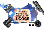 Camera,Movie & Film Production Logos