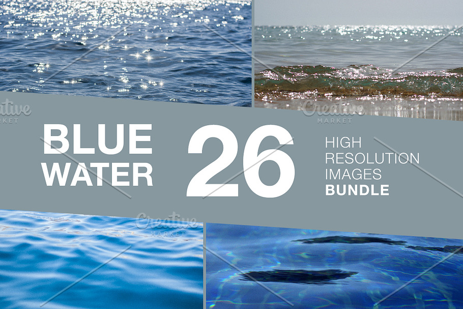 Blue Water Bundle in Textures - product preview 8