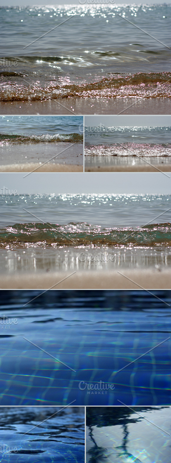 Blue Water Bundle in Textures - product preview 3