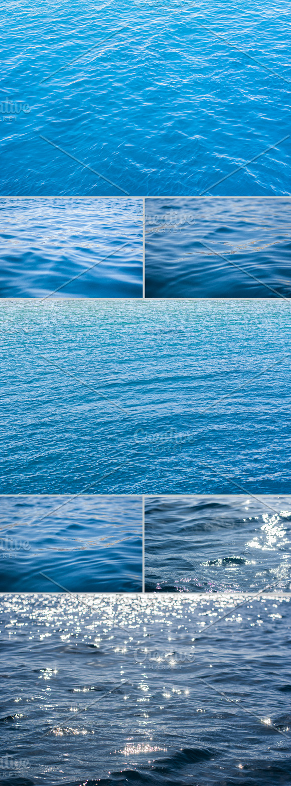Blue Water Bundle in Textures - product preview 4