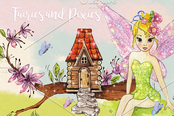 Fairies Clipart Images in Illustrations - product preview 1