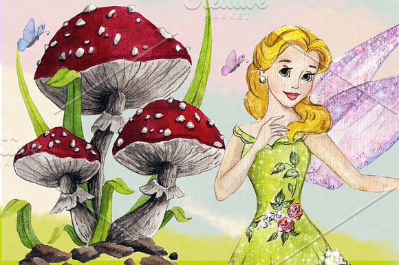 Fairies Clipart Images in Illustrations - product preview 2