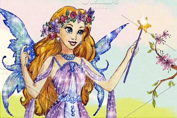 Fairies Clipart Images in Illustrations - product preview 3