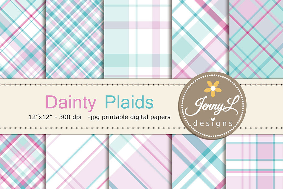 Valentine Plaid Digital Papers in Patterns - product preview 8