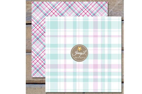 Valentine Plaid Digital Papers in Patterns - product preview 2