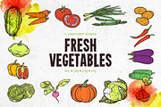 Fresh Vegetables Set