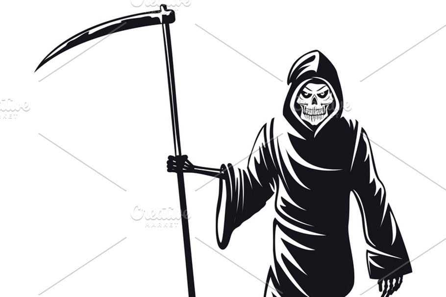 Death sign vector in Illustrations - product preview 8