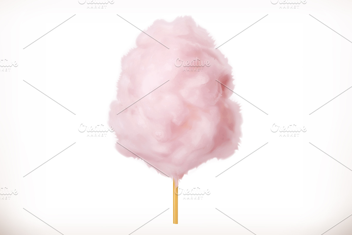 Cotton candy. Sugar clouds. Vector in Illustrations - product preview 8