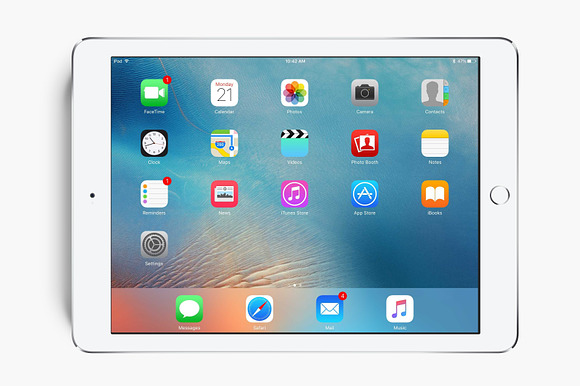 iPad Air Landscape PSD • Mockup in Mobile & Web Mockups - product preview 1