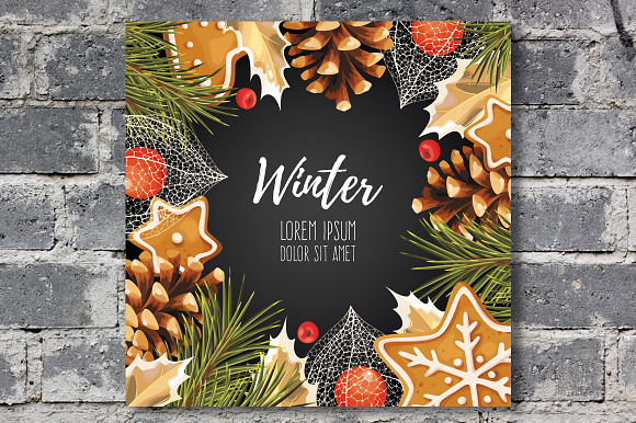 Winter Cards  in Postcard Templates - product preview 1