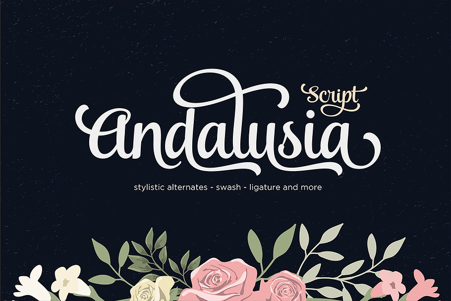 Andalusia Script in Script Fonts - product preview 8