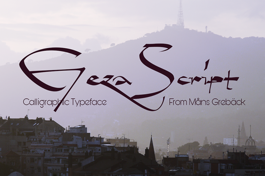 Geza Script in Script Fonts - product preview 8