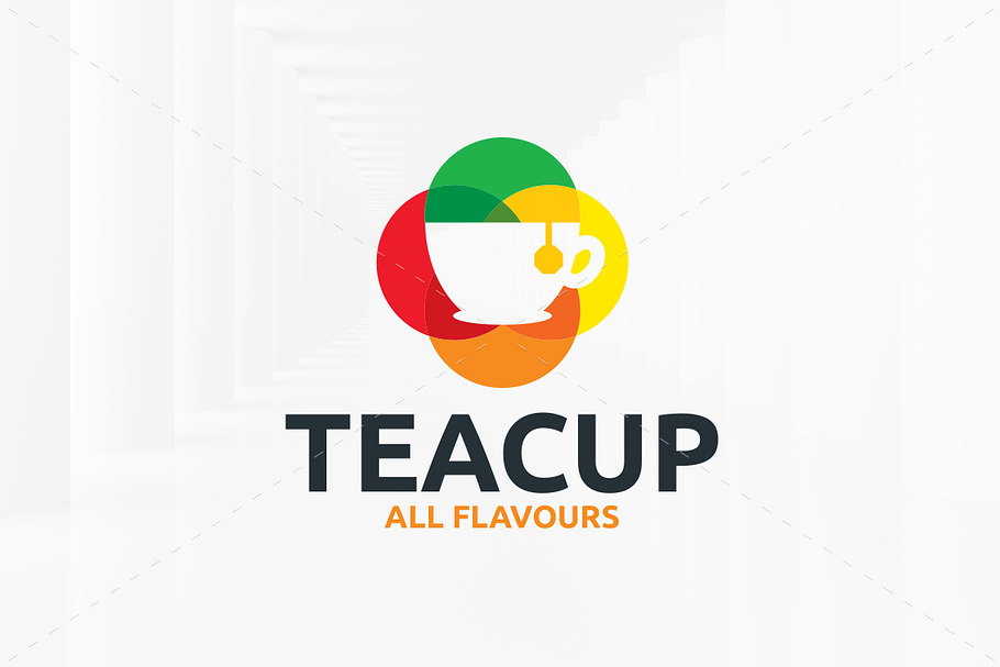 Tea Cup Logo Template