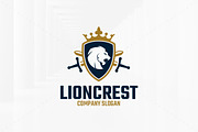 Lion Crest Logo Template