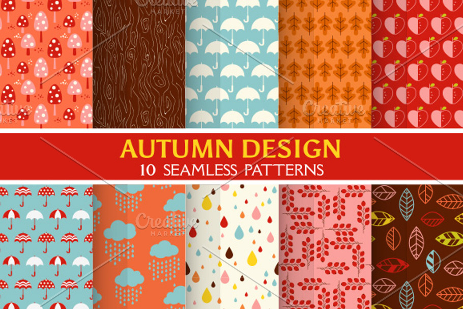 10 Autumn Backgrounds in Illustrations - product preview 8