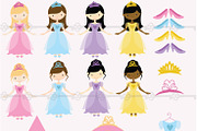 Pretty Princesses Digital Clip Art