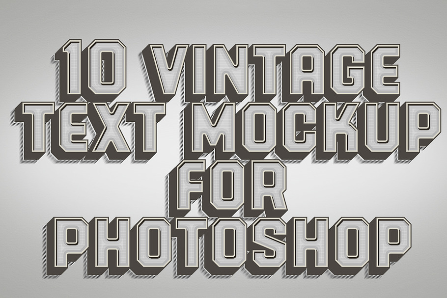 10 Vintage Text Style Mock-ups