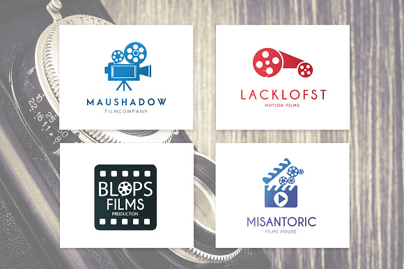 Camera,Movie & Film Production Logos in Logo Templates - product preview 7