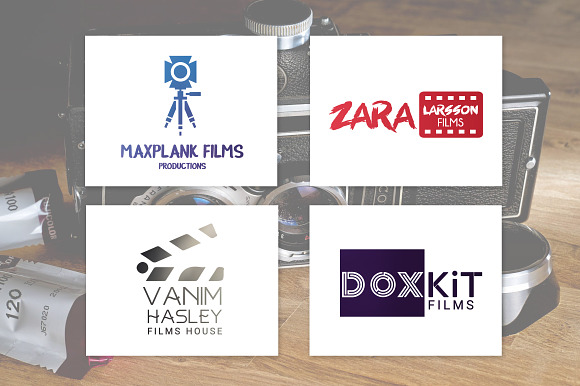 Camera,Movie & Film Production Logos in Logo Templates - product preview 10