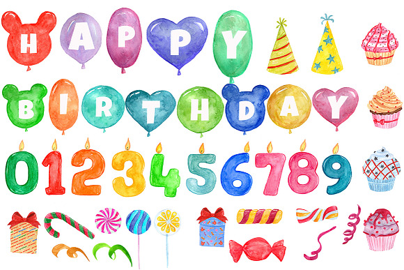 Birthday Party clipart in Illustrations - product preview 1