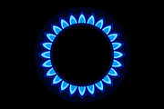Burner Gas Ring with Blue Flame
