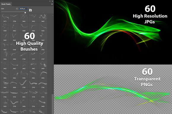 Abstract Light Brushes for Photoshop in Photoshop Brushes - product preview 2