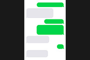 Phone SMS Chat Bubbles Constructor 