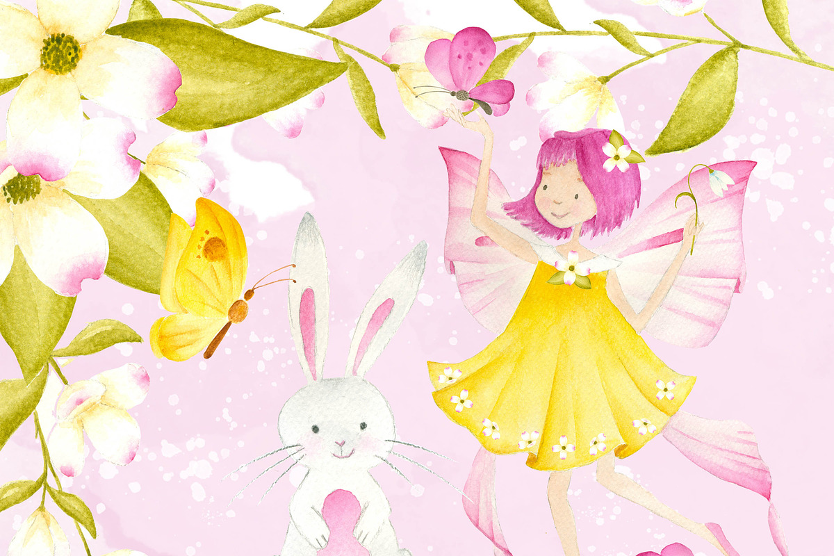 Migical spring fairy in Illustrations - product preview 8