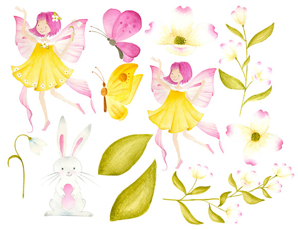 Migical spring fairy in Illustrations - product preview 1