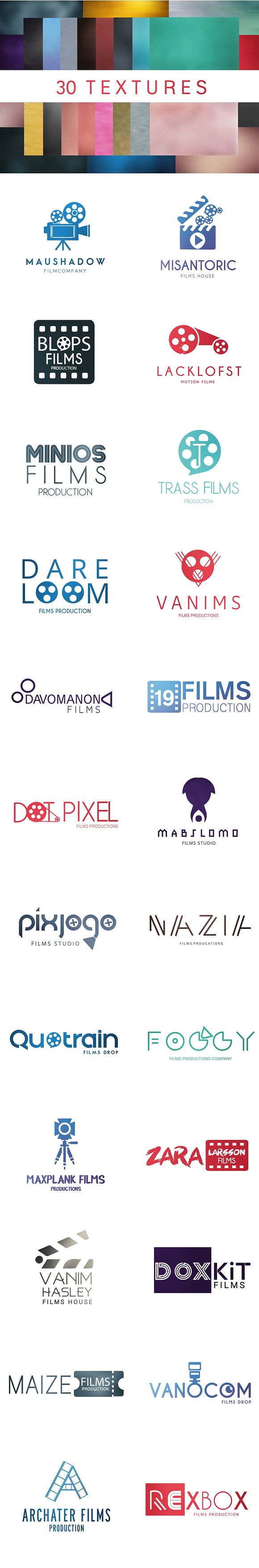 Camera,Movie & Film Production Logos in Logo Templates - product preview 11