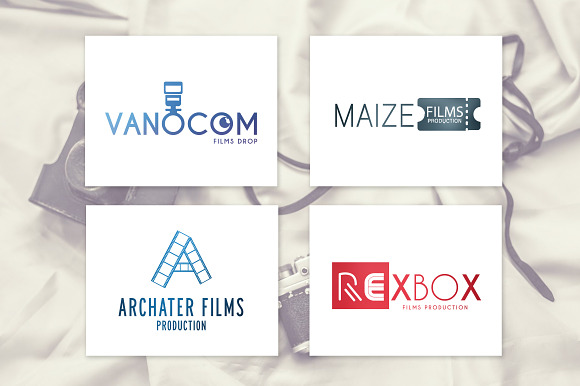 Camera,Movie & Film Production Logos in Logo Templates - product preview 12