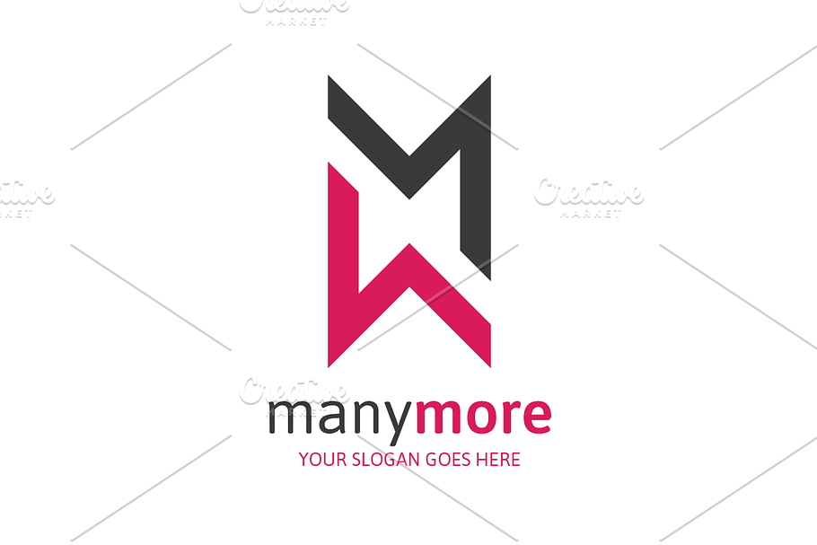Many More - Letter M Logo  in Logo Templates - product preview 8