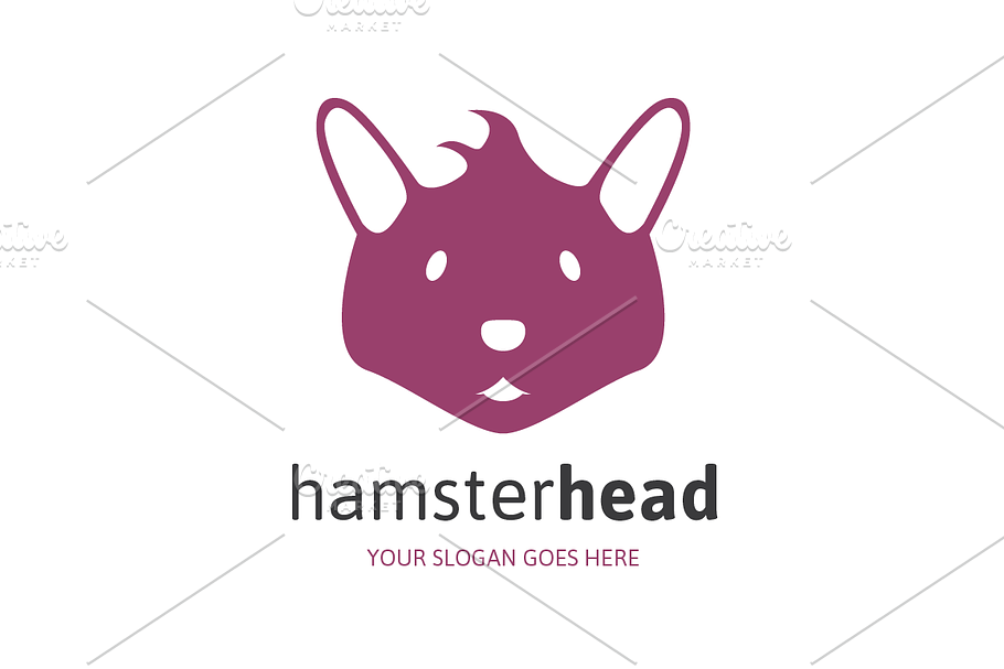 Hamster Head Logo in Logo Templates - product preview 8