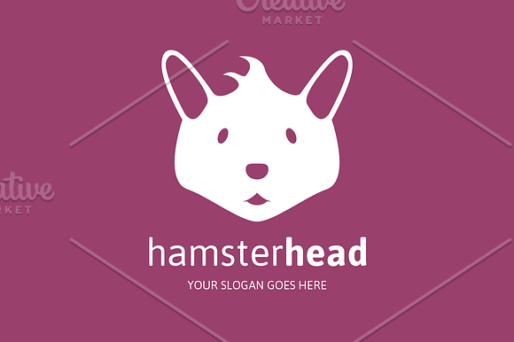 Hamster Head Logo in Logo Templates - product preview 2