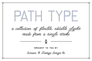 Path Type – Single Stroke Glyph Set