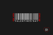 Valentines Day barcode