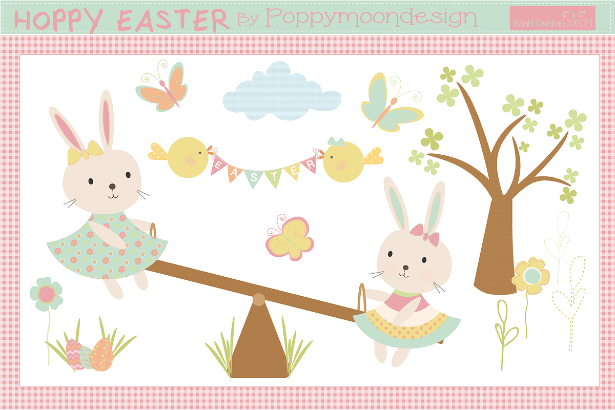 Hoppy Easter Bumper pack in Illustrations - product preview 8