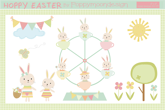 Hoppy Easter Bumper pack in Illustrations - product preview 1