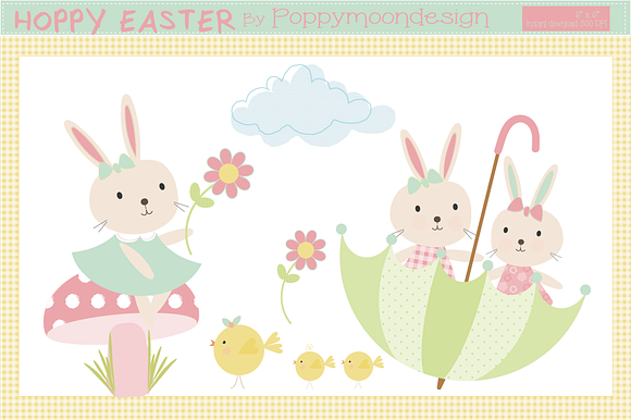 Hoppy Easter Bumper pack in Illustrations - product preview 2