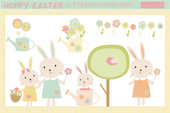 Hoppy Easter Bumper pack in Illustrations - product preview 3