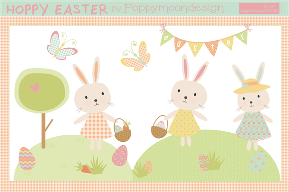 Hoppy Easter Bumper pack in Illustrations - product preview 4