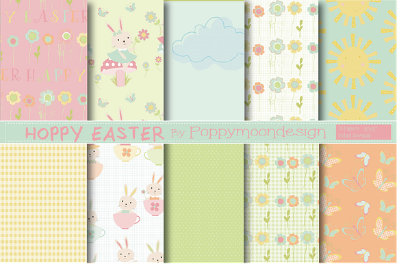 Hoppy Easter Bumper pack in Illustrations - product preview 5