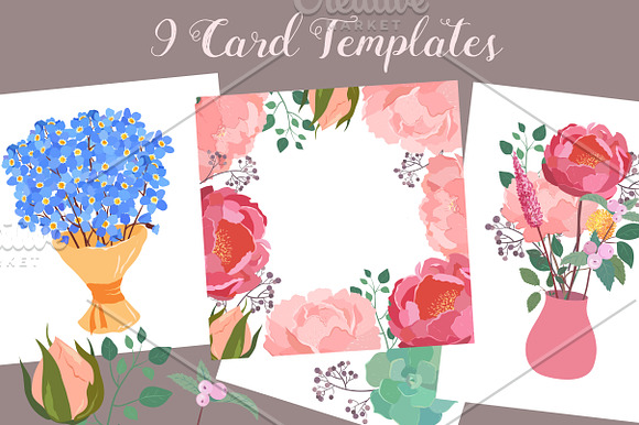SALE! Gentle Floral Design in Illustrations - product preview 3