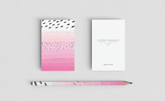 Pitaya Cocktail Business Card  in Business Card Templates - product preview 1