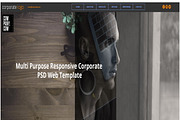 Corporate psd landing page template